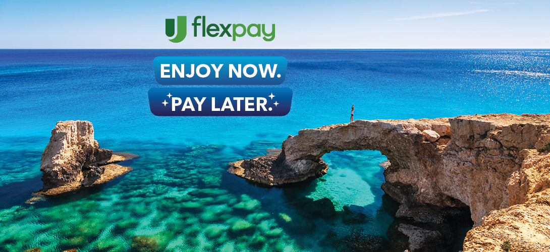 Book now, pay later with low monthly payments—perfect for last-minute trips that require full payment upfront!